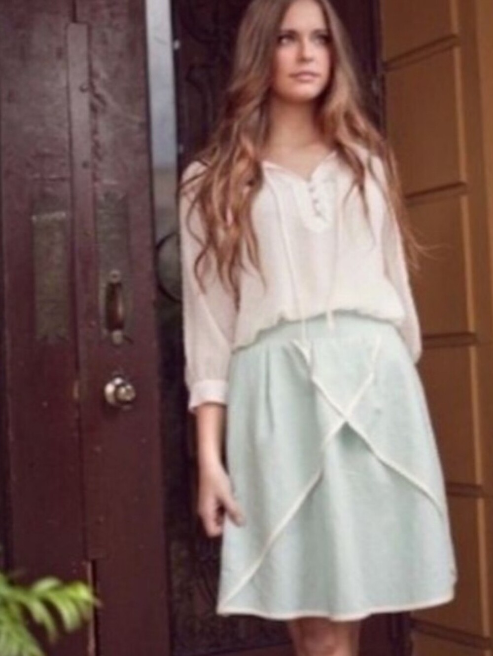 NWT Matilda Jane Serendipity Sweet Tea Linen Cotton Skirt Cottagecore PullOn (M)